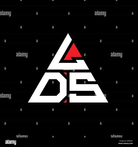 LDS triangle letter logo design with triangle shape. LDS triangle logo ...