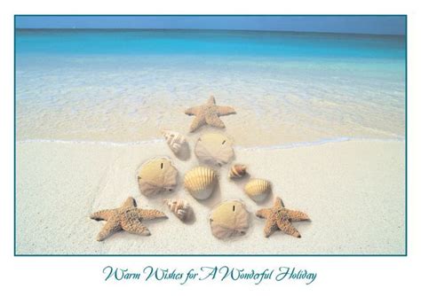 Nautical Tree Tropical Beach Christmas Card (With images) | Beach christmas card, Tropical ...