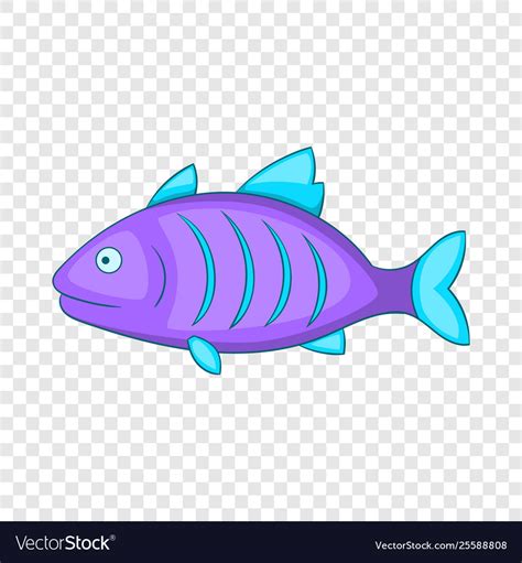 Purple Fish Cartoon