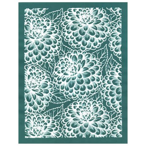 Ready To Print Silk Screen Printing Stencil, Dahlia Flowers Design ...