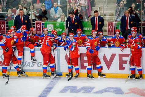 National Men`s Ice Hockey Team of Russia Editorial Photography - Image ...