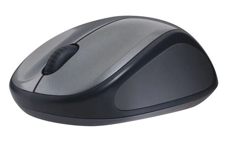 Logitech Wireless Mouse M235 (Dark Grey/Colt Matt) Nano USB receiver 3 buttons Advanced optical ...