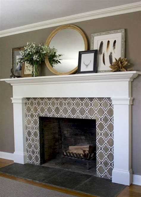 40 Best Modern Farmhouse Fireplace Mantel Decor Ideas (13) | Home ...