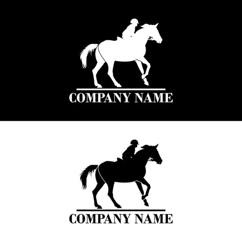 Modern Equestrian Logo 4295621 Vector Art at Vecteezy