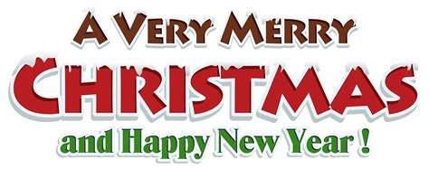 Merry Christmas And Happy New Year Signature With 28 Collection Of Free Clipart Text High ...