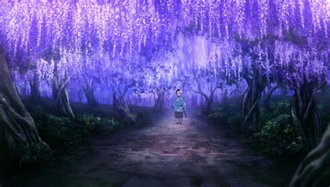 Anime Scenery Wallpaper Desktop Wisteria