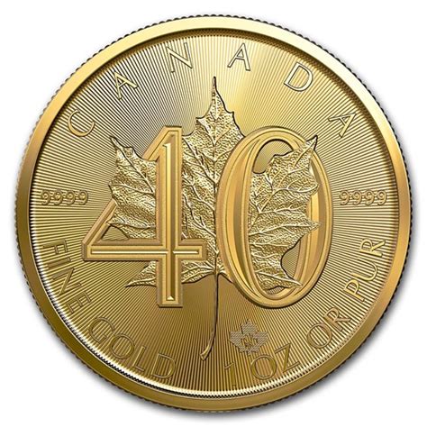 Buy 2019 Canada Gold Maple Leaf 40th Anniversary (MintDirect® Single ...