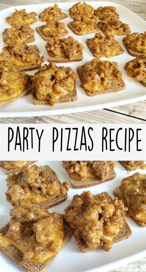 Rye Bread Party Pizza Recipe - Sippy Cup Mom