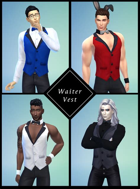 Sims 4 Male Vest