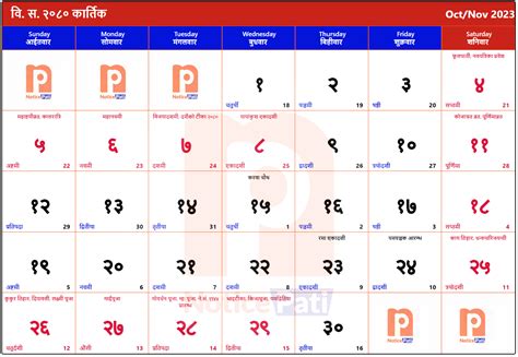 Nepali Calendar 2080 – Nepali Patro 2080