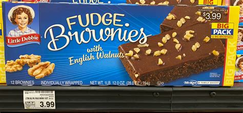 Little Debbie Fudge Brownies with Walnuts (Family Packs) JUST $3.44 at Kroger! - Kroger Krazy