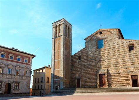 Montepulciano Cathedral, Tuscany, Italy Stock Photo - Image of outdoor, santa: 112846288