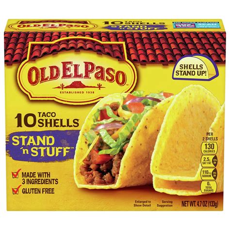 Old El Paso Stand 'N Stuff Taco Shells - Shop Tortillas at H-E-B