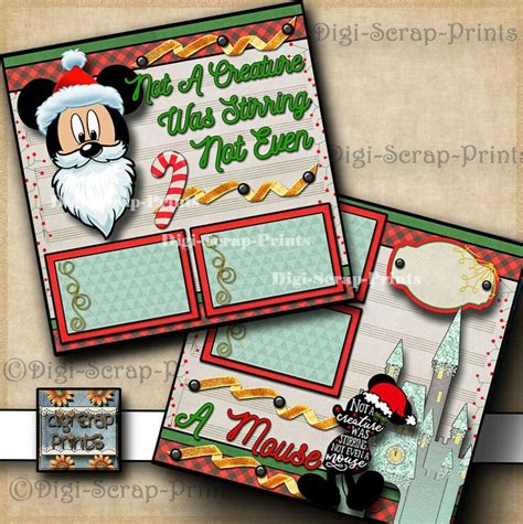 Details about DISNEY CHRISTMAS 2 premade scrapbook pages paper piecing ...