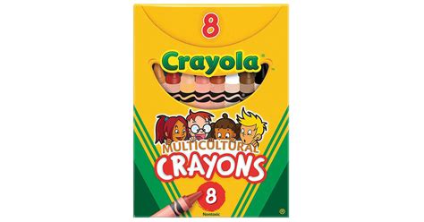 Multicultural Crayons, Large Size, 8 Count - BIN080W | Crayola Llc | Crayons