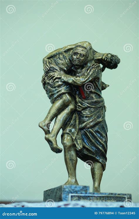 Good Samaritan statue stock photo. Image of catholic - 79776894