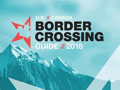 US // Canada Border Crossing Guide Cover 2018 by Sharilyn Fairweather for Flathead Beacon ...