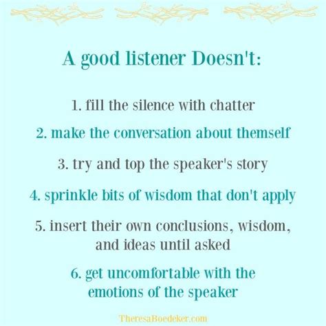 Be A Good Listener Quotes - Lanni Modesta