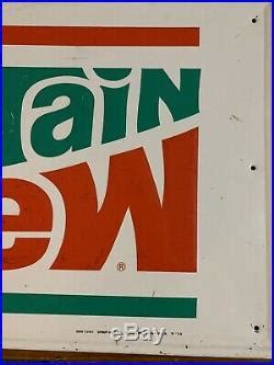 Vintage Mountain Dew Sign | Vintage Advertising Sign