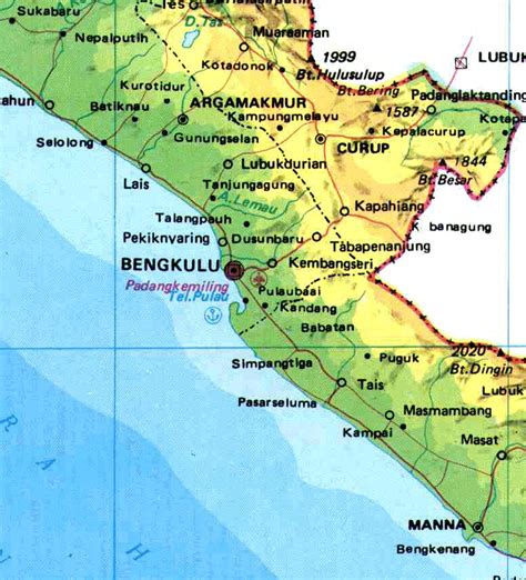 AMAZING INDONESIA: Bengkulu Province Map