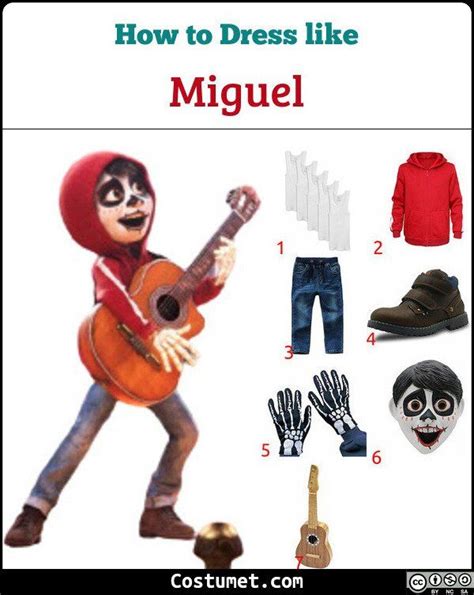 an image of how to dress like miguel from the animated movie cococadori