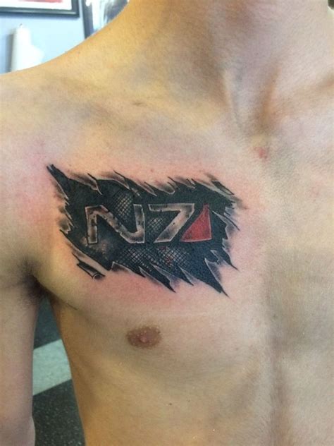 dtctattoos:mass-effect-n7-mass-effect-videogame-tattoo-color