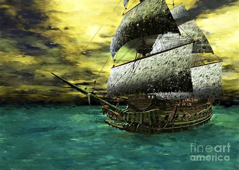 The Flying Dutchman Painting by Sandra Bauser Digital Art