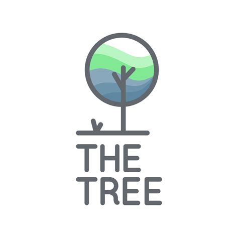 Rounded tree logo vector template By Imaginicon | TheHungryJPEG