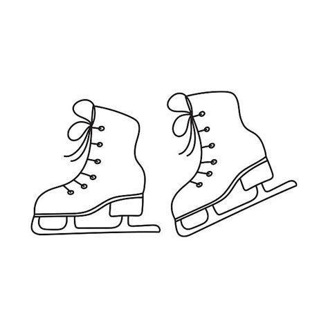 1,200+ Drawing Of The Ice Skates Stock Illustrations, Royalty-Free ...