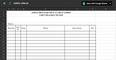 ☑ Contoh jurnal agenda guru sd | boehm's blog