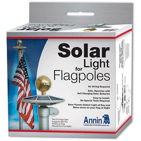 Solar Lightning and Lightning Protection: American Flag Solar Light