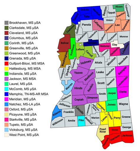 Mississippi statistical areas - Wikiwand