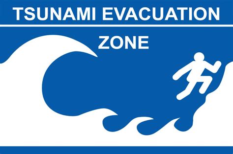 Tsunami hazard zone warning sign — Science Learning Hub