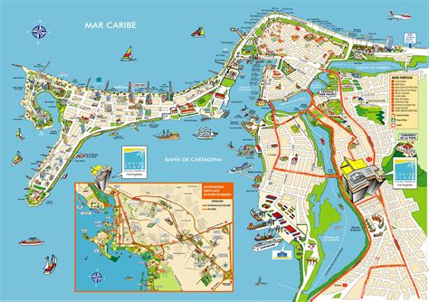 Cartagena de Indias Colombia Map - Cartagena de Indias • mappery ...