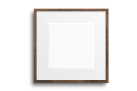 #120 Brown Picture Frame Mockup Isolated Graphic by Kzara Visual ...