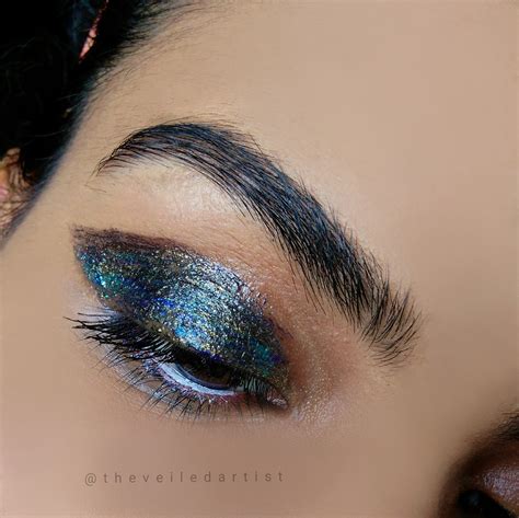 Art Inspired Glitter Eye Makeup Tutorial - The Veiled Artist