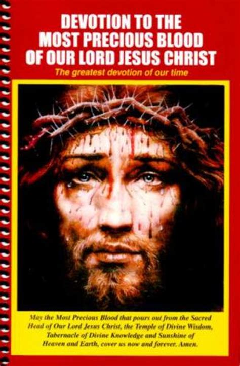 Devotion to the Most Precious Blood of Our Lord Jesus Christ