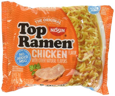 Nissin Top Ramen Noodle Soup Chicken Flavor 3 Ounce Packages - 5 Pack - Walmart.com