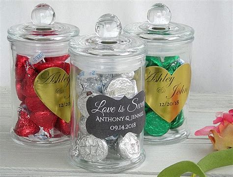 Wedding Favor Jar Candy Favor Jar Personalized Custom Favor | Etsy