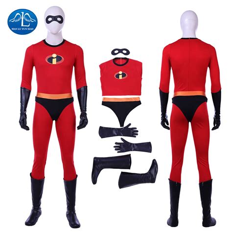 2018 New Mr.incredible Bob Parr Costume Men The Incredibles 2 Cosplay Costume Halloween Men Bob ...