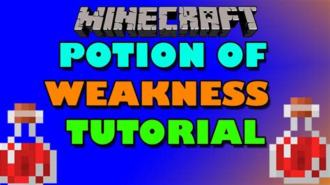 How to make a splash potion of weakness in MINECRAFT - YouTube