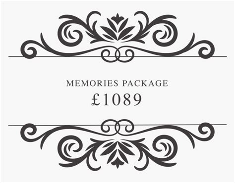 Memories - Borders Design Black And White Clipart, HD Png Download - kindpng