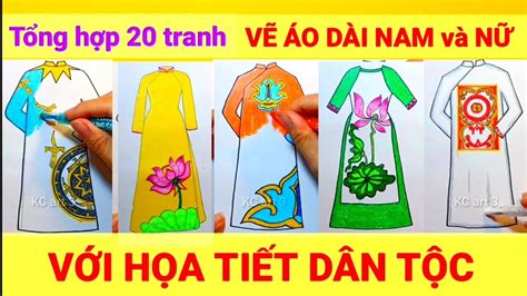 Sản phẩm trang trí áo dài với họa tiết dân tộc độc đáo và phong cách