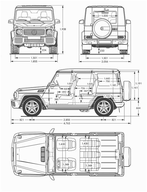 Mercedes-Benz G-Class 65 AMG blueprint | Mercedes benz g class, Mercedes g, Mercedes g class