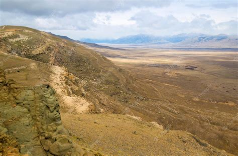 Premium Photo | Patagonian desert landscape with mountains and valleys