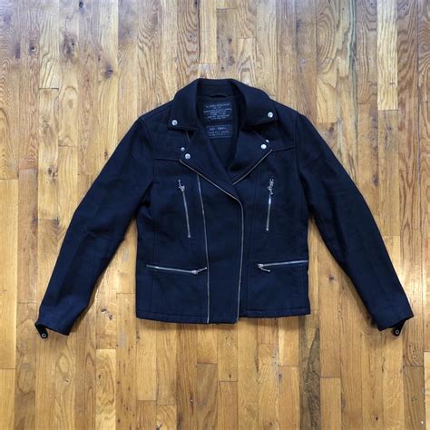 All Saints Wool Biker Jacket #allsaints #biker... - Depop