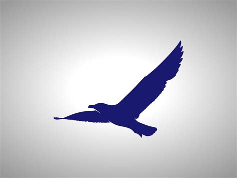 seagull Vector silhouette 21069605 Vector Art at Vecteezy