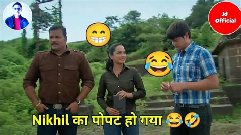 Nikhil ka popat ho gaya 😂 | Cid funny moments | Cid very funny scene ...