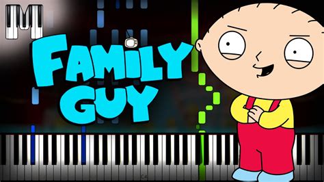 Family Guy - Intro Theme Song Piano Tutorial (Sheet Music + midi ...