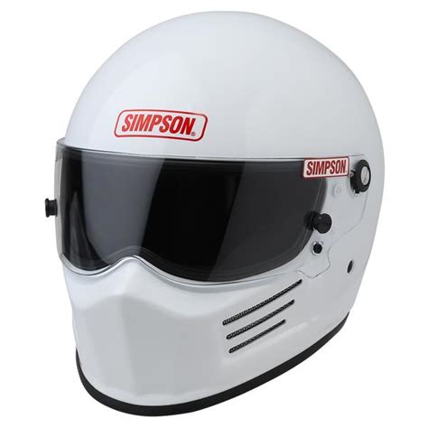 Simpson Bandit Racing Helmet (White) SA2020 - KND Safety